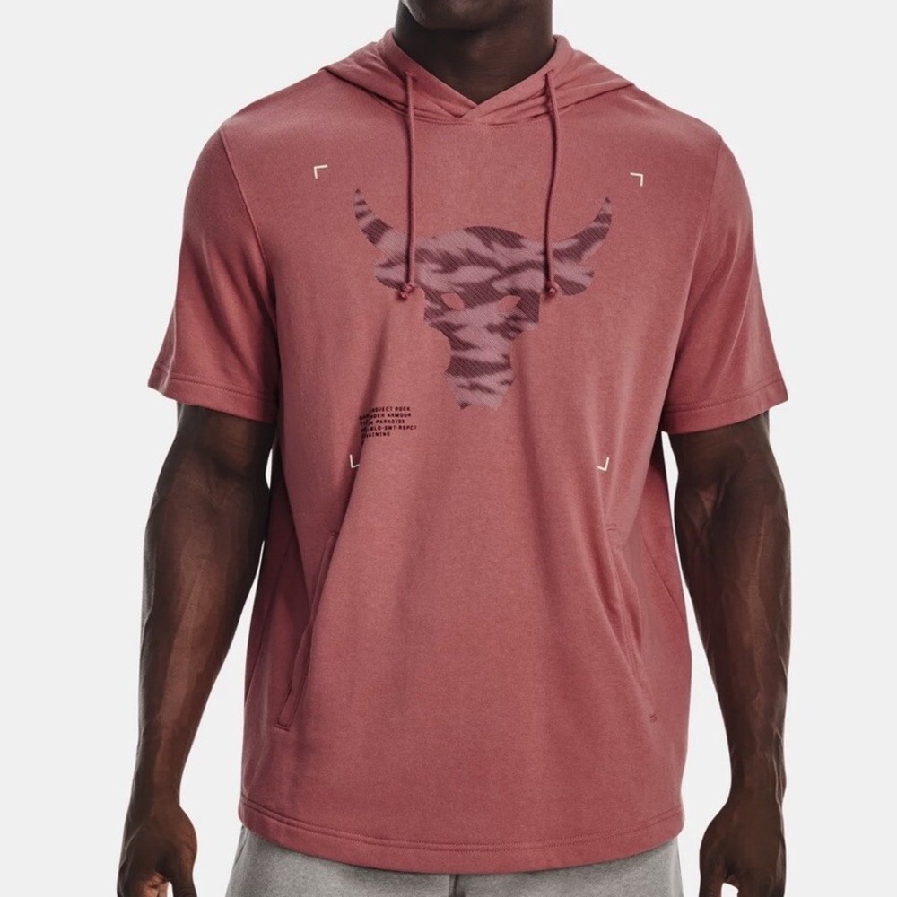 Under Armour Project Rock Short Sleeve Hoodie NEW!